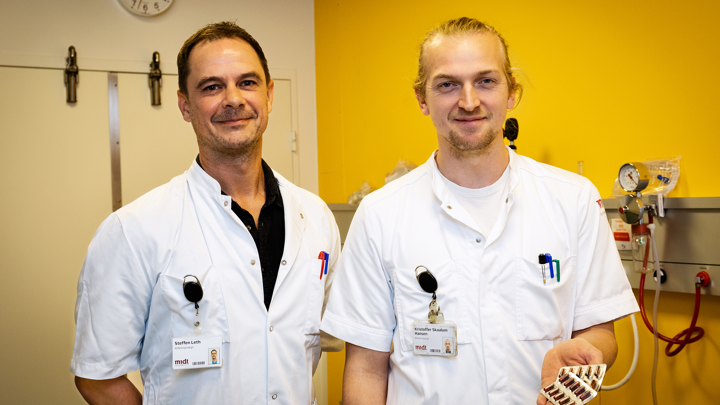 Afdelingslæge og klinisk lektor Steffen Leth og læge og ph.d.-studerende Kristoffer Skaalum Hansen