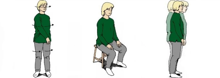 Tre stående øvelser