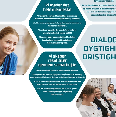 Billede af plakat med personalepolitikken